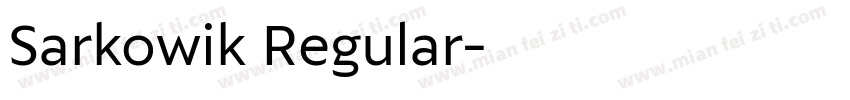Sarkowik Regular字体转换